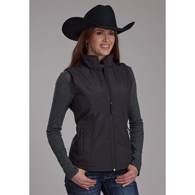 Roper Women&#39;s Charcoal Heather Technical Soft Shell Vest