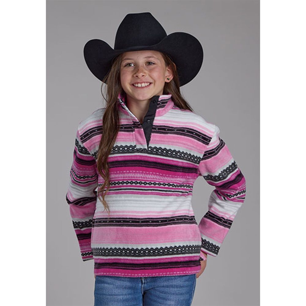 Roper Girl&#39;s Micro Fleece Pullover 6098, Size: X-Small