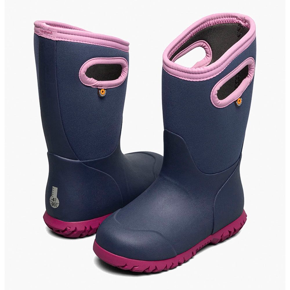 Bogs Kid&#39;s York Grape Solid  Insulated Boots 72601-511, Size: 7
