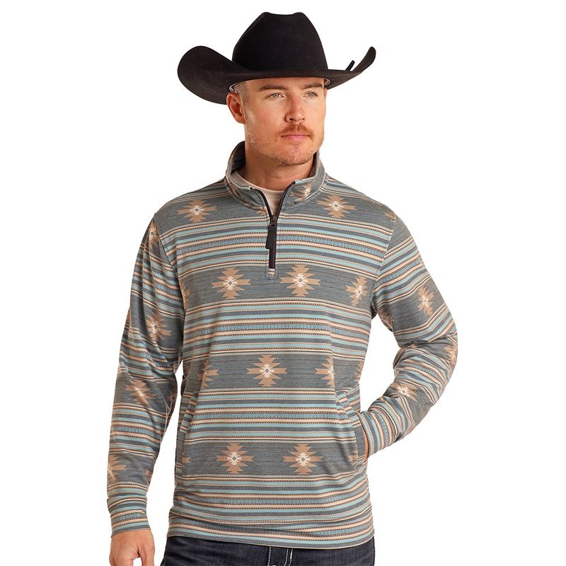 Rock &amp; Roll Denim Men&#39;s Performance Printed Pullover