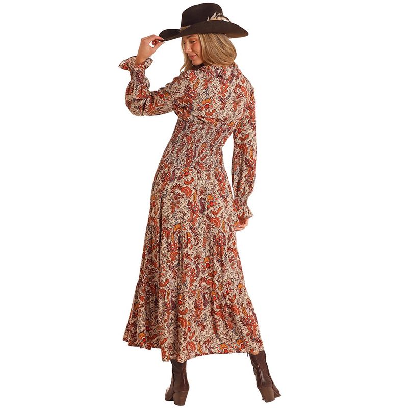 Rock &amp; Roll Denim Women's Tiered Floral Maxi Dress
