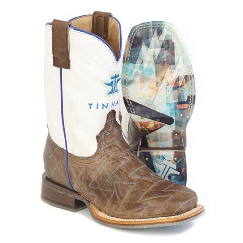 Tin Haul Kid&#39;s Master Blaster TH Anvil &amp; Hammer Sole Boots 5052, Size: 13