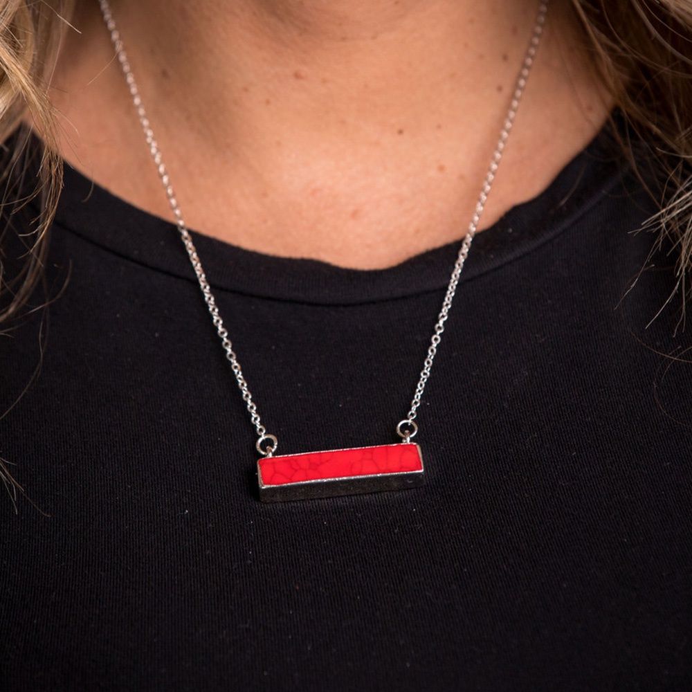 West &amp; Co The Zoe Necklace Red