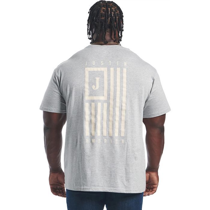 Justin Men's Pocket Tee -Heather Grey