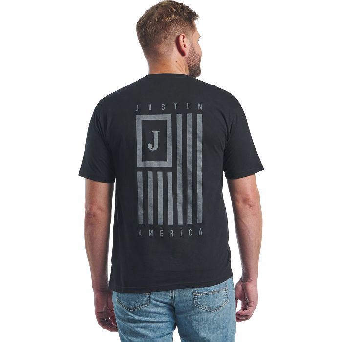 Justin Men's Pocket Tee - Black
