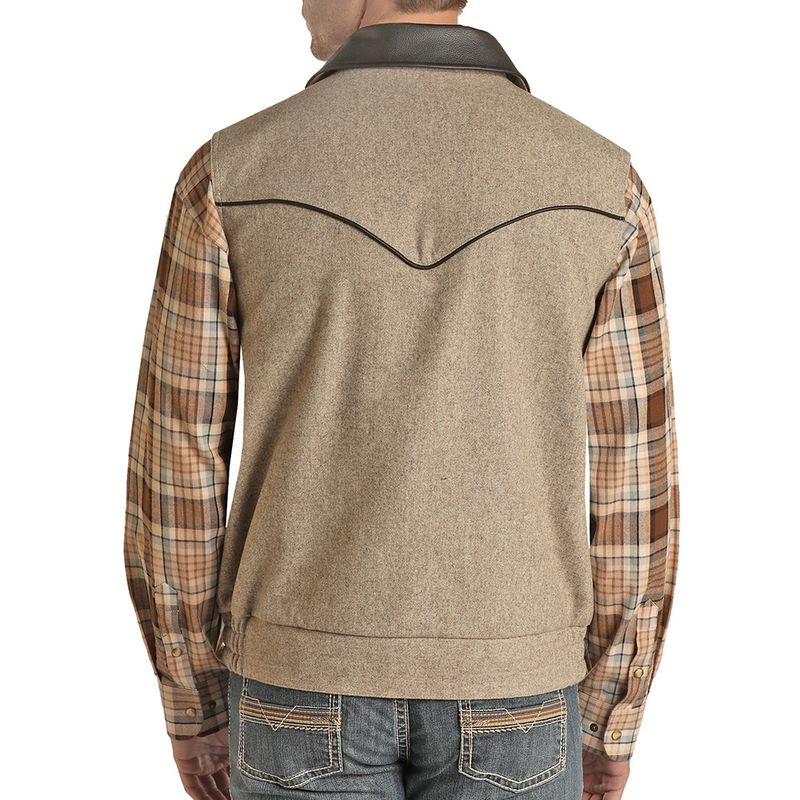Powder River Outfitters Heather Holbrook Wool Beige Vest