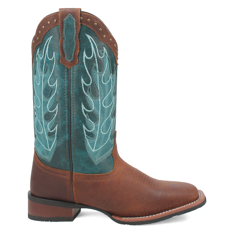Laredo Women's Faye Rust Turquoise Leather Boots 3116