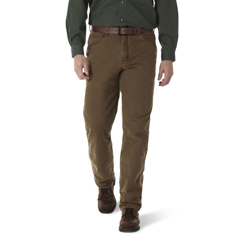 Wrangler Riggs Men’s Workwear Quilted Lined Five Pocket Jean – Style# 3W055NB