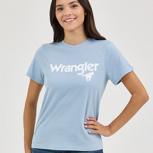 Wrangler Women&#39;s Kabel Logo Regular Fit T-Shirt, Size: Small