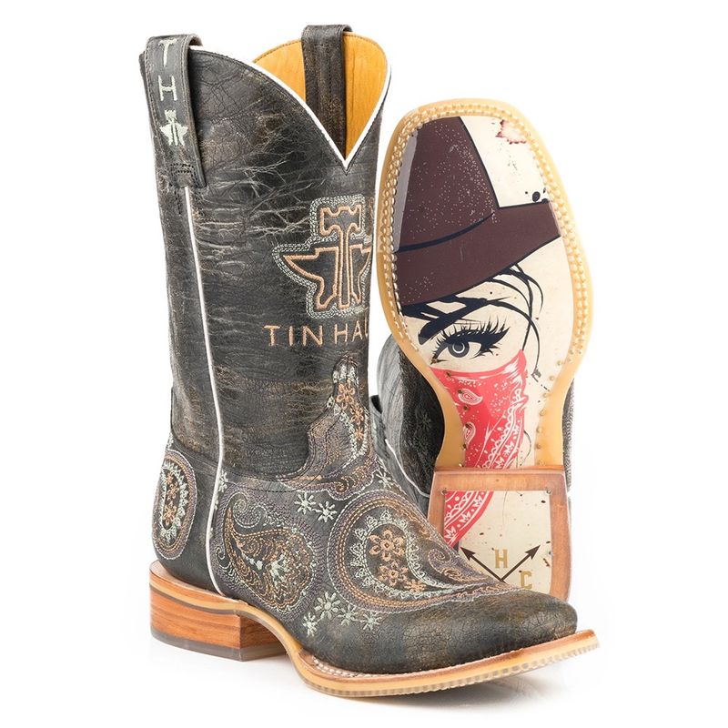 Tin Haul Women&#39;s Bandana Bandit with Wild Rag Sole 1425