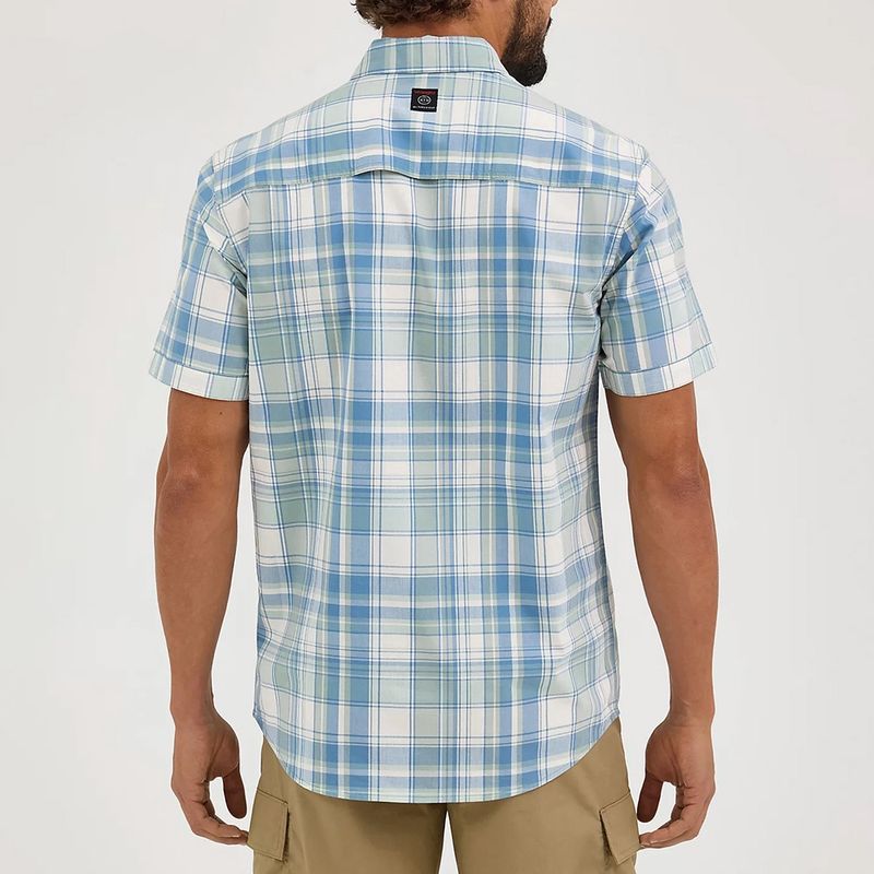 Wrangler Men's ATG Cedar Zip Pocket Plaid Shirt – Iceberg