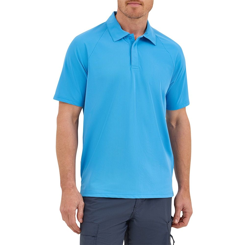 Wrangler ATG Men&#39;s Chesapeake Azure Blue Polo