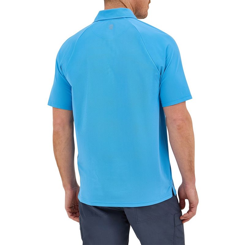 Wrangler ATG Men's Chesapeake Azure Blue Polo
