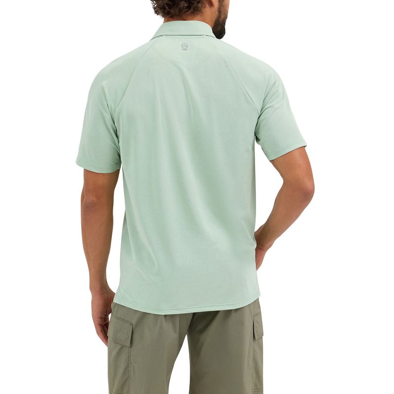 Wrangler ATG Men's Chesapeake Silt Green Polo