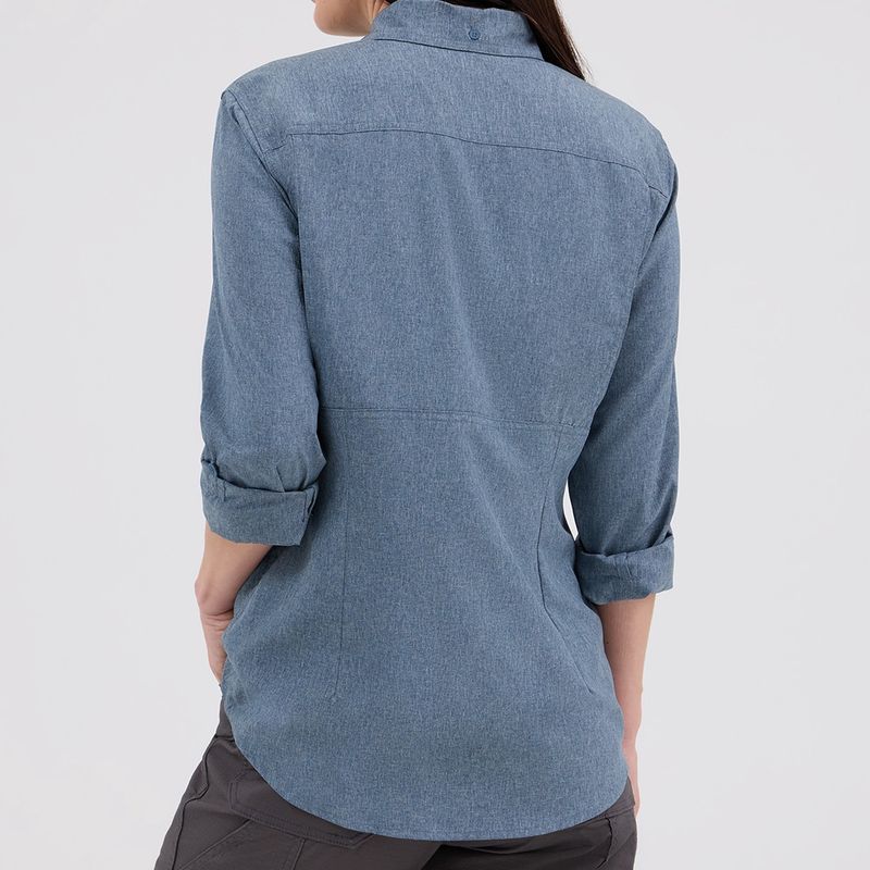 Wrangler Riggs Workwear® Women's Lightweight Vented Work Shirt - Blue Nights