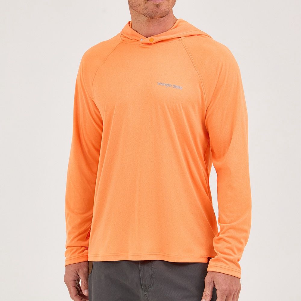 Wrangler Men&#39;s Riggs Workwear Technical Sun T-Shirt - Vibrant Orange, Size: Small
