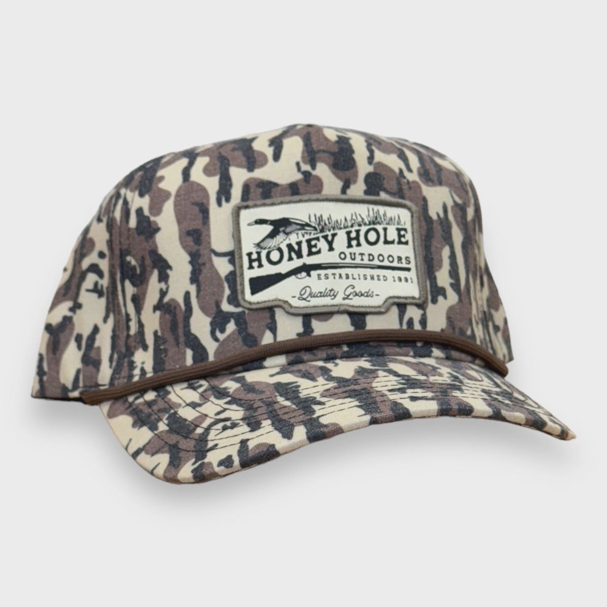 Honey Hole Outdoors Cotton Rope Hat - Duck Shotty