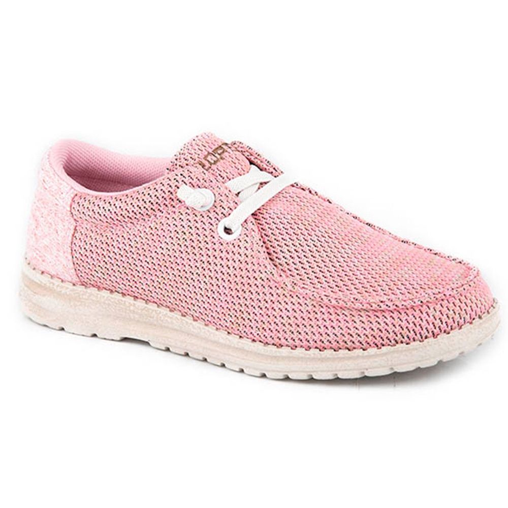 Roper Little Kid&#39;s Hang Loose Pink Mesh With Fabric Heel - 3321