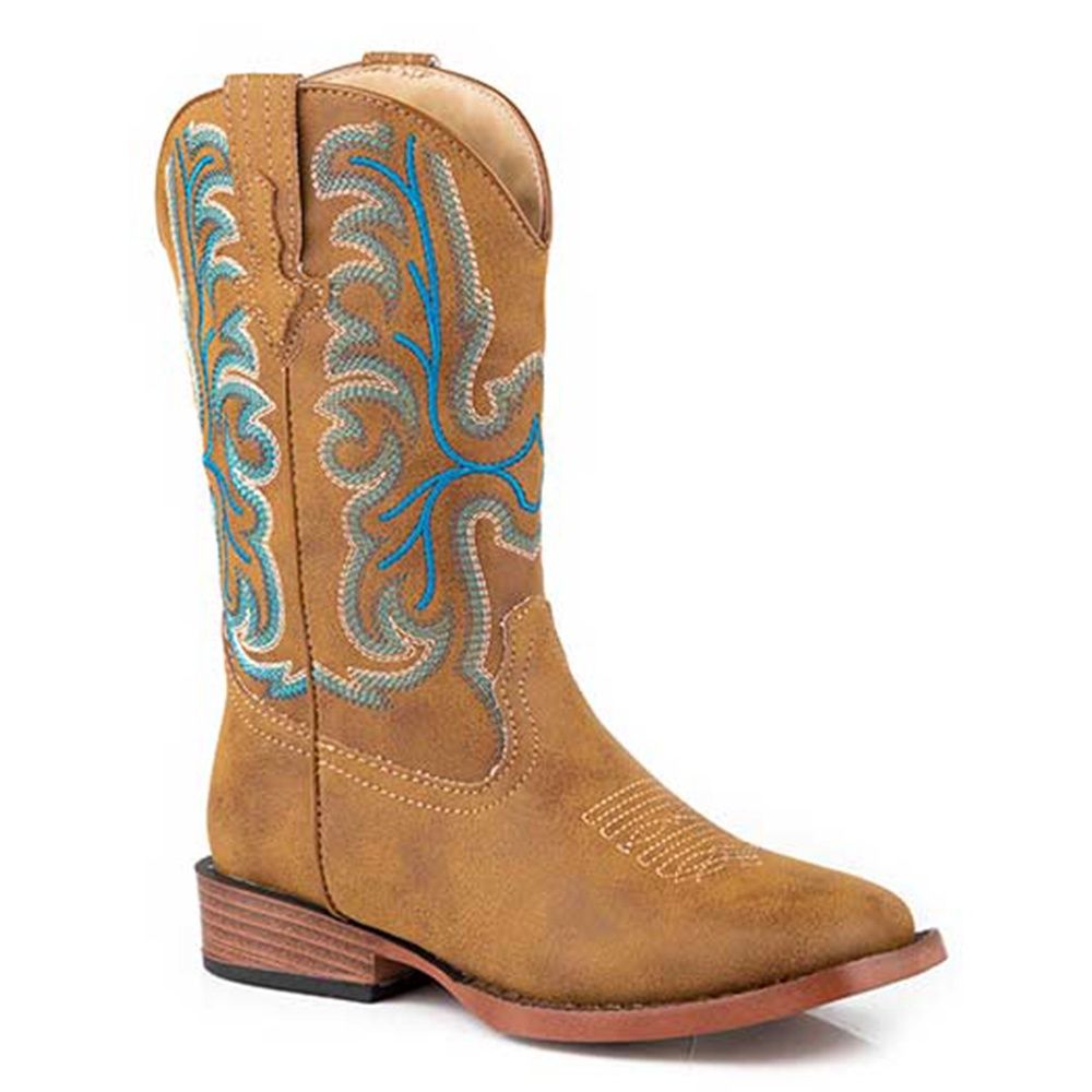 Roper Little Kid’s Patrick Tan Faux Leather Boots 3370