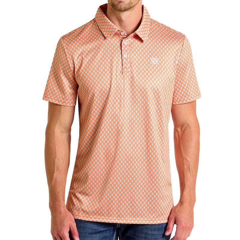 Rock &amp; Roll Denim Men&#39;s UPF 50 Polo Shirt – Style #BM51T06614