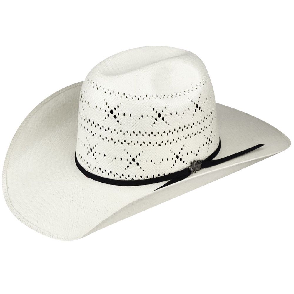 Bailey 7X Fidler Straw Hat – Bull Crown with Western Edge, Size: 6 7/8