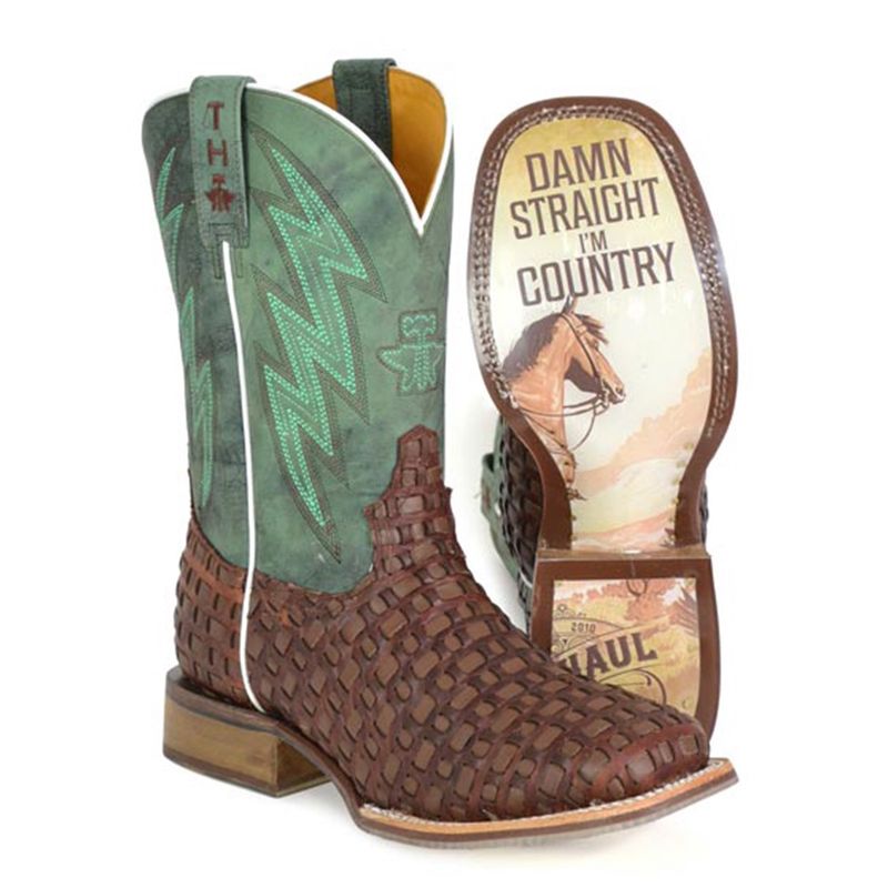 Tin Haul Men’s Tangled Boots I’m Country Sole - 0512