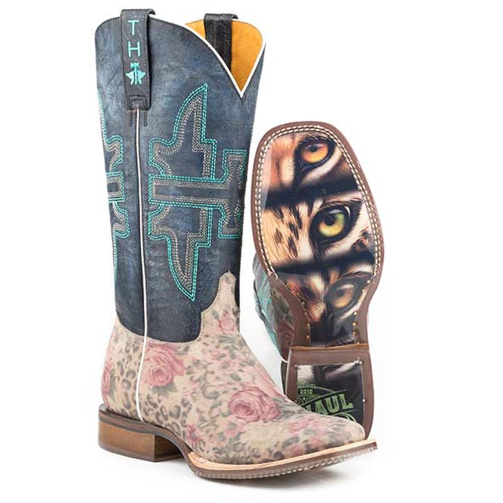 Tin Haul Women’s Wild Flower Boots Cat Eyes Sole - 1426