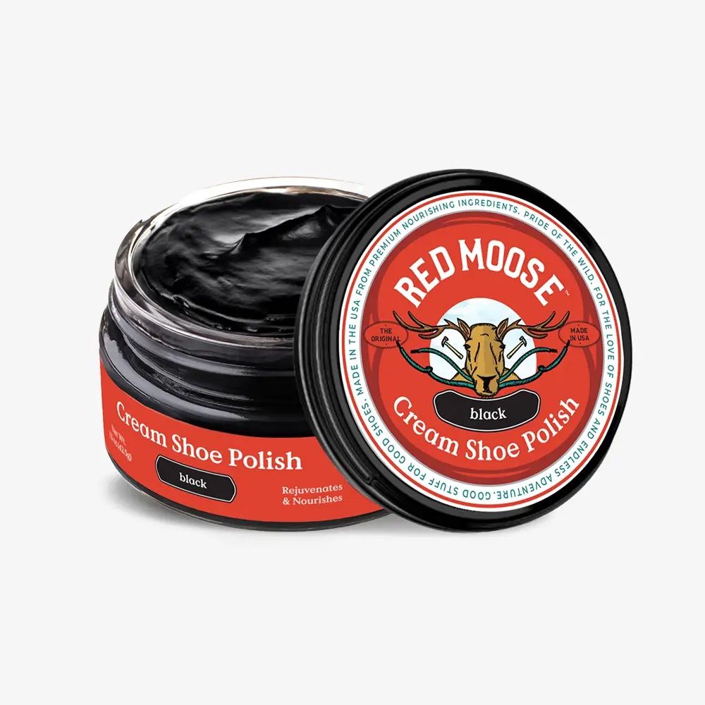 Red Moose Black Cream Shoe Polish