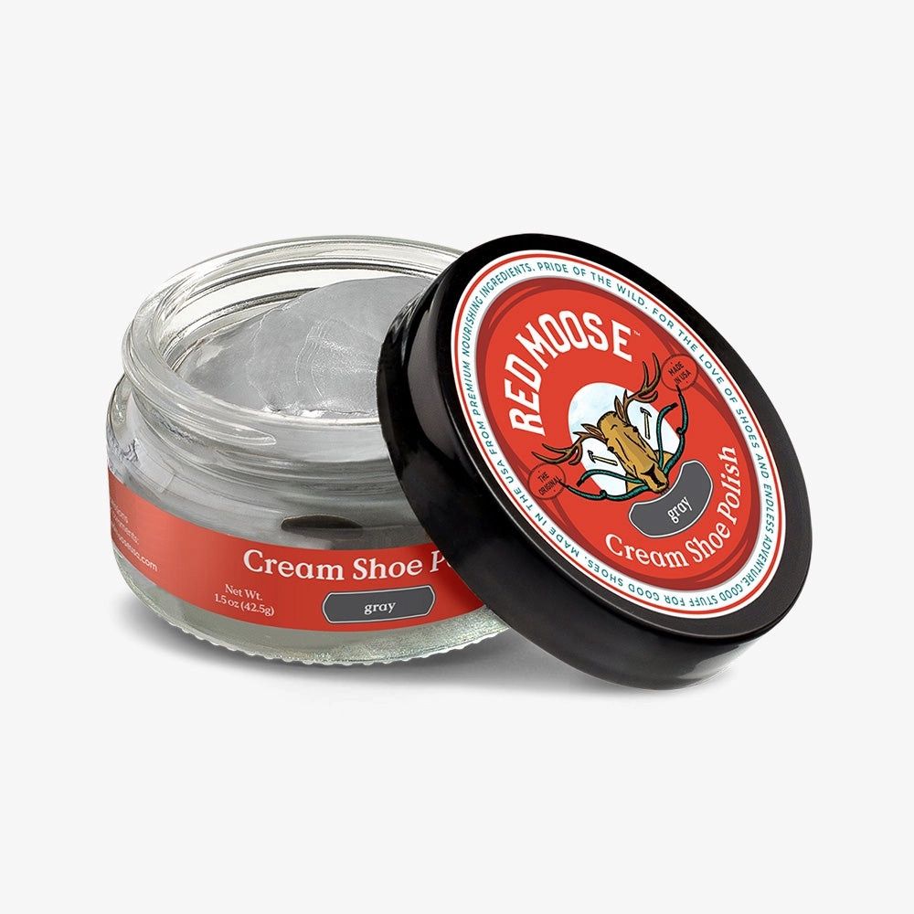 Red Moose Gray Cream Shoe Polish