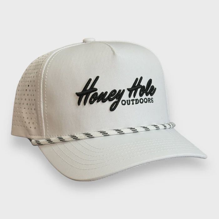 Honey Hole Outdoors Performance Rope Hat – Heritage White