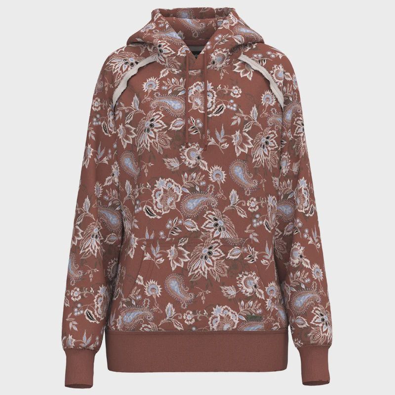 Hooey Women&#39;s Chaparral Marsala Floral Print Hoody – HH1225OR