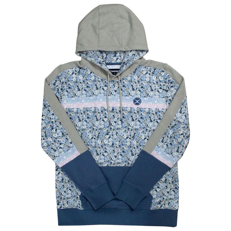 Hooey Women&#39;s Ditzy Green/Blue Floral Print Hoody – HH1199GRBL