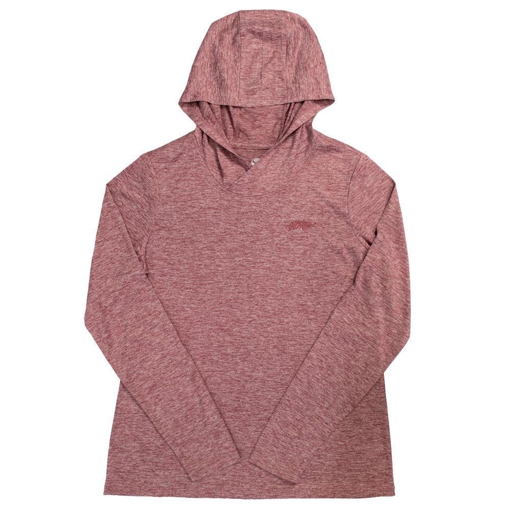 Hooey Women’s Easy Breezy Heather Maroon Hoody – Style# HH1205MA