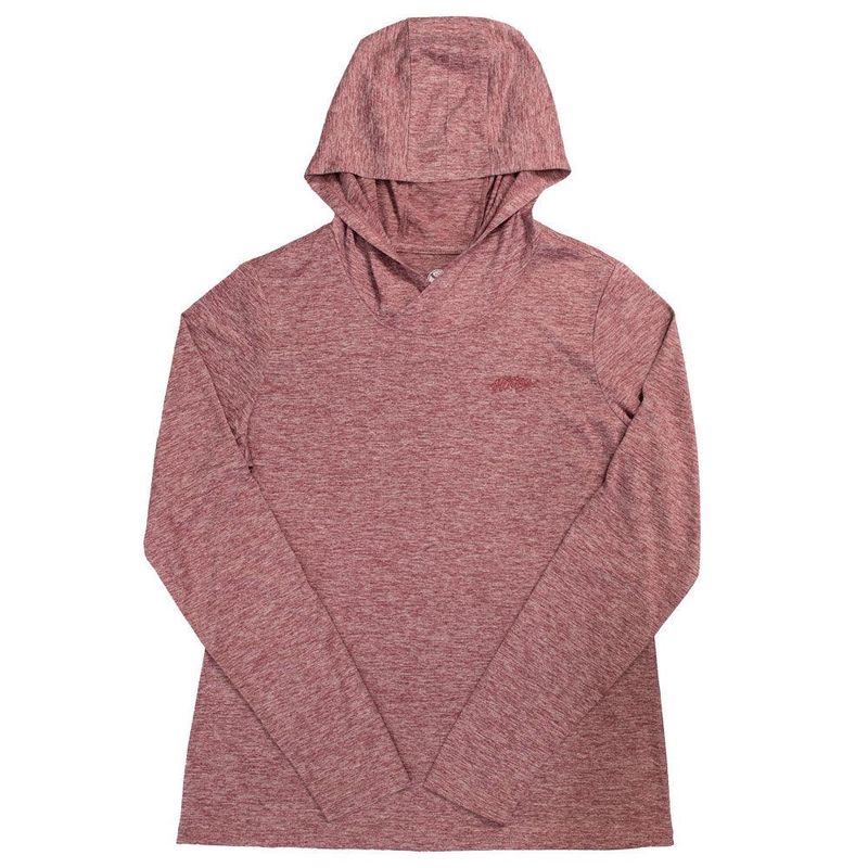Hooey Women’s Easy Breezy Heather Maroon Hoody – Style# HH1205MA