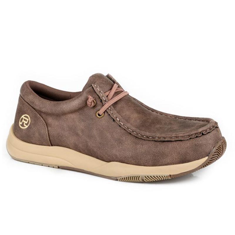 Roper Men’s Clearcut Low Brown Faux Leather Chukka – Style# 09-020-0191-3696