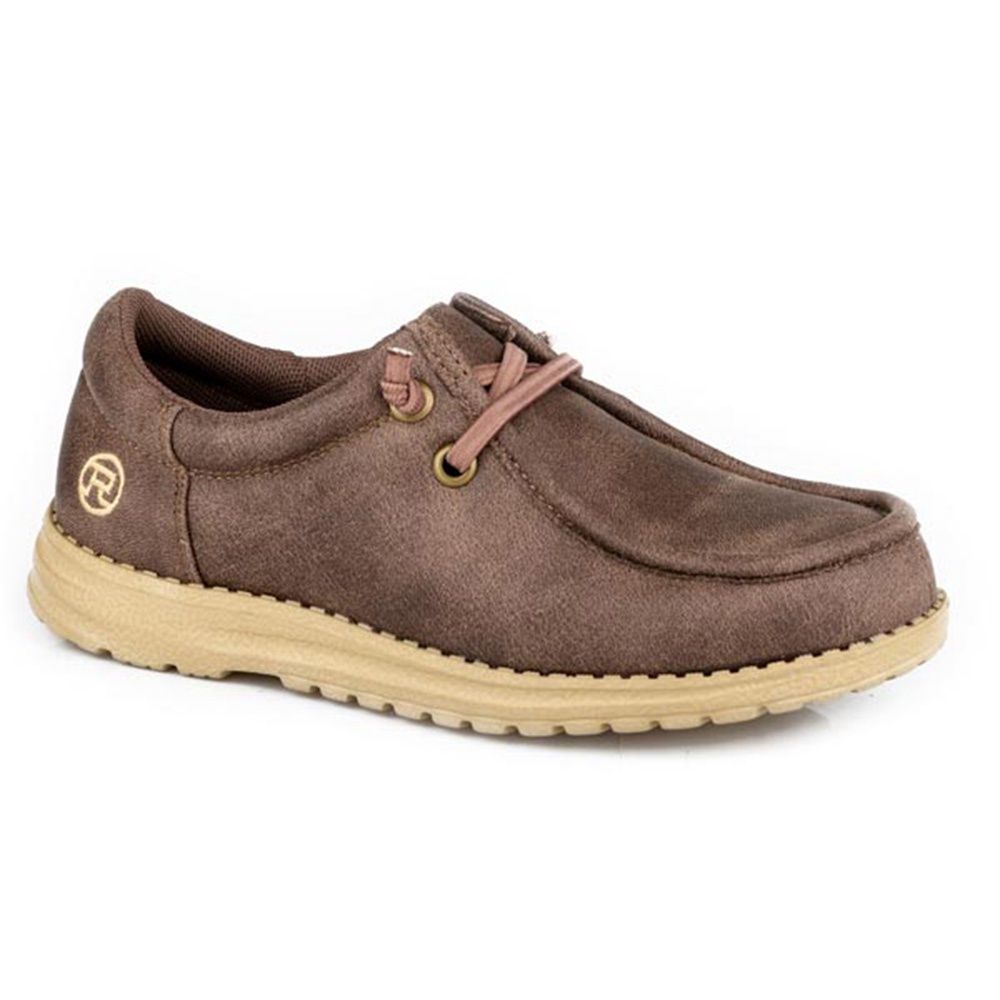 Roper Kid’s Brown Faux Leather Chukka – Style# 09-018-0191-3693