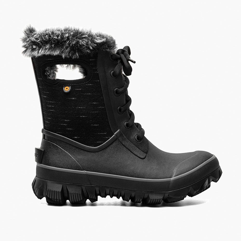 Bogs Women&#39;s Arcata Dash Black Lined Boots - 73117