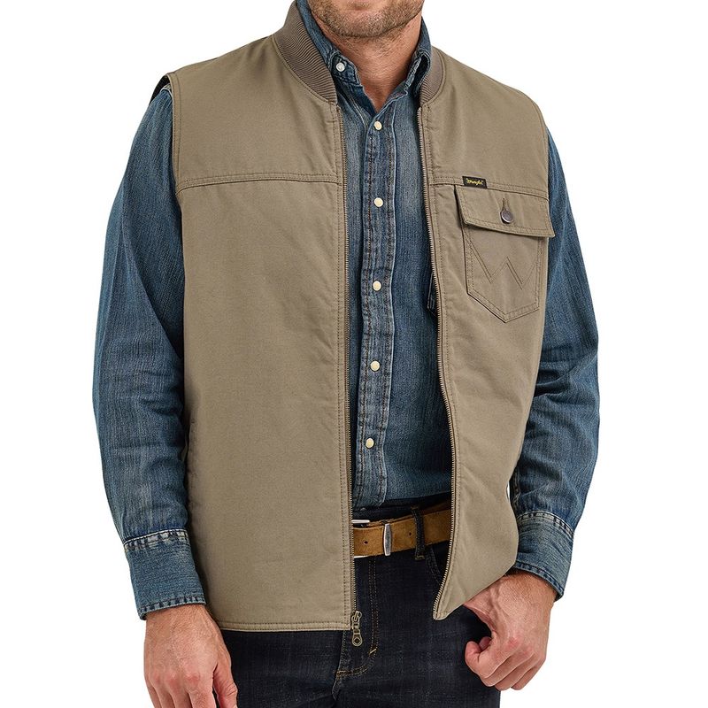 Wrangler Men’s Quilt Lined Rancher Vest – Style# 112368244
