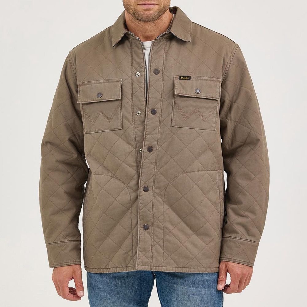 Wrangler Men’s Reversible Quilted Shirt Jacket – Style# 112368205