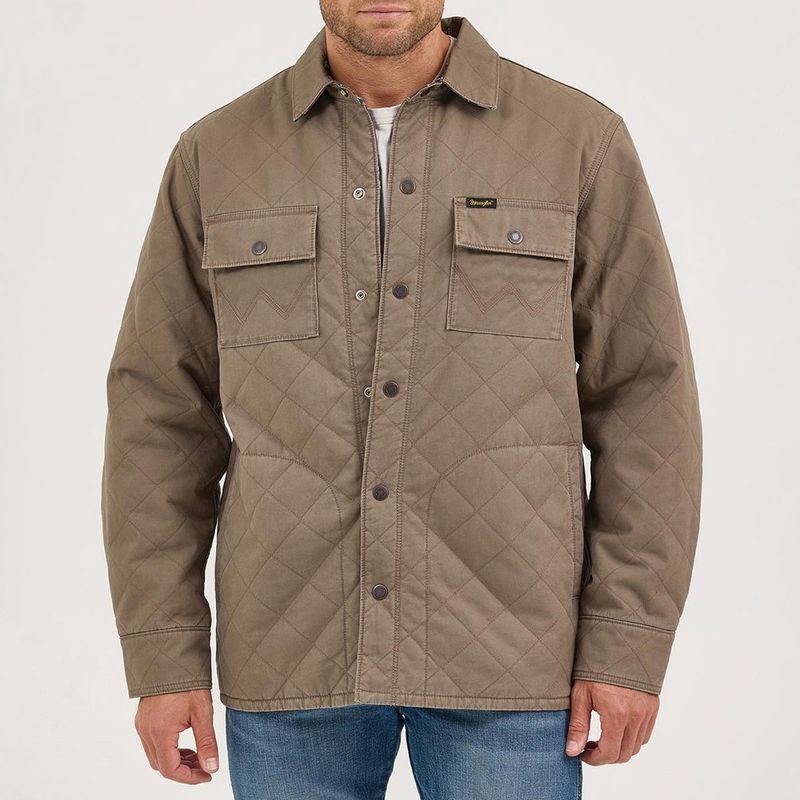 Wrangler Men’s Reversible Quilted Shirt Jacket – Style# 112368205