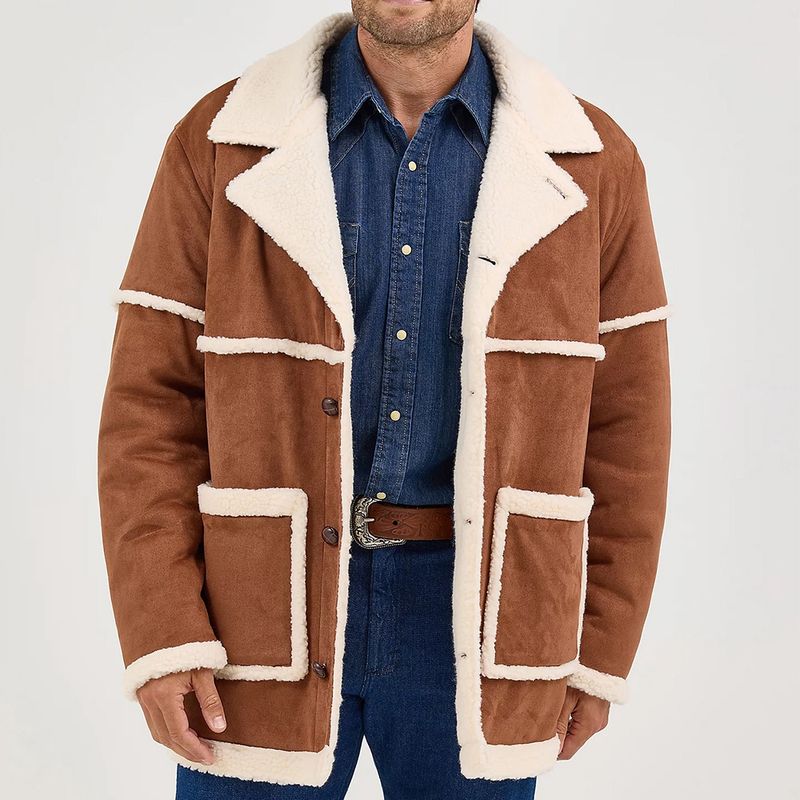 Wrangler Men’s Sherpa Contrast Cowboy Jacket – Style# 112368225