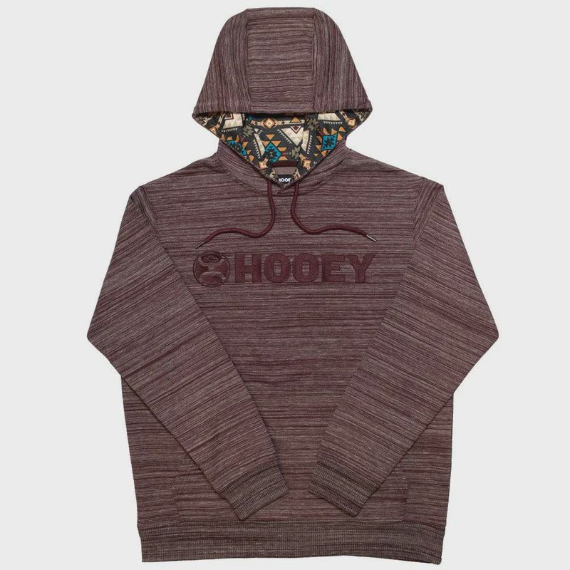 Hooey Men’s Lock-Up Burgundy Hoodie – Style# HH1191BU