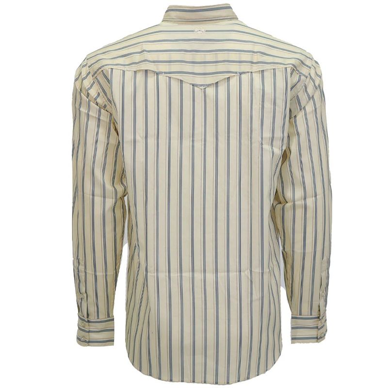 Hooey Men’s Maverick White Pinstripe Long Sleeve Button-Up Shirt – Style# HT1864WH