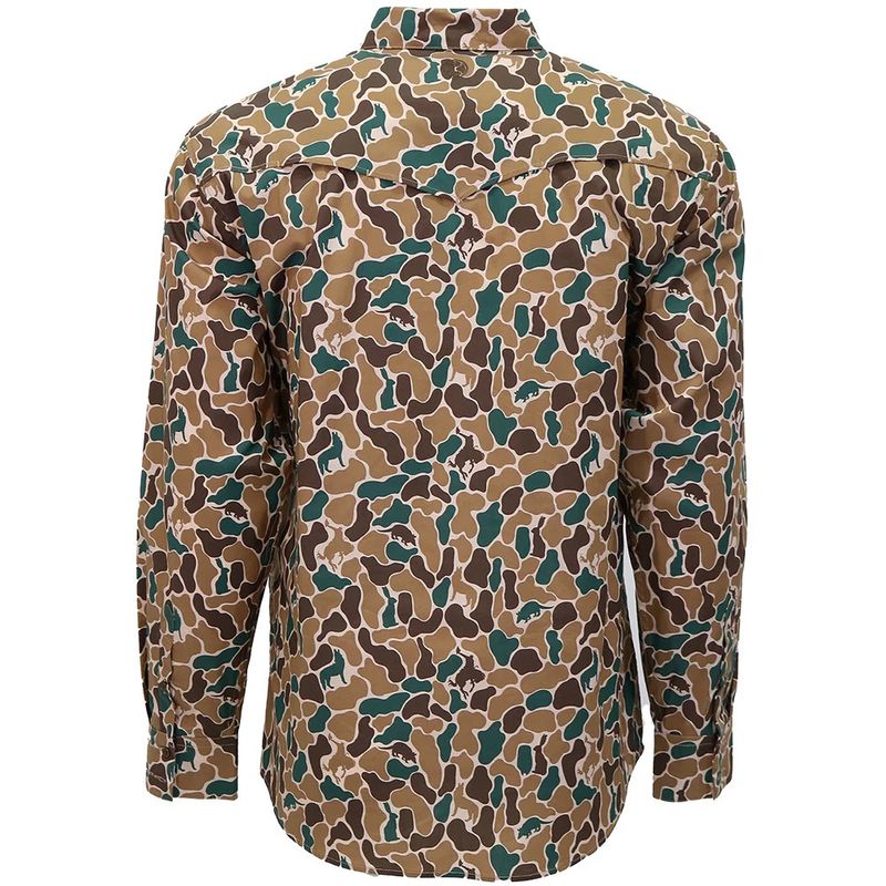 Hooey Men’s Maverick Camo Long Sleeve Button-Up Shirt – Style# HT1864CA