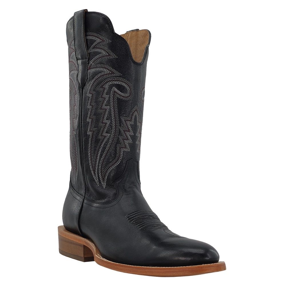 R. Watson Men’s Black Mestizo Goat Medium Round Toe Boot – Style# WR0014-3