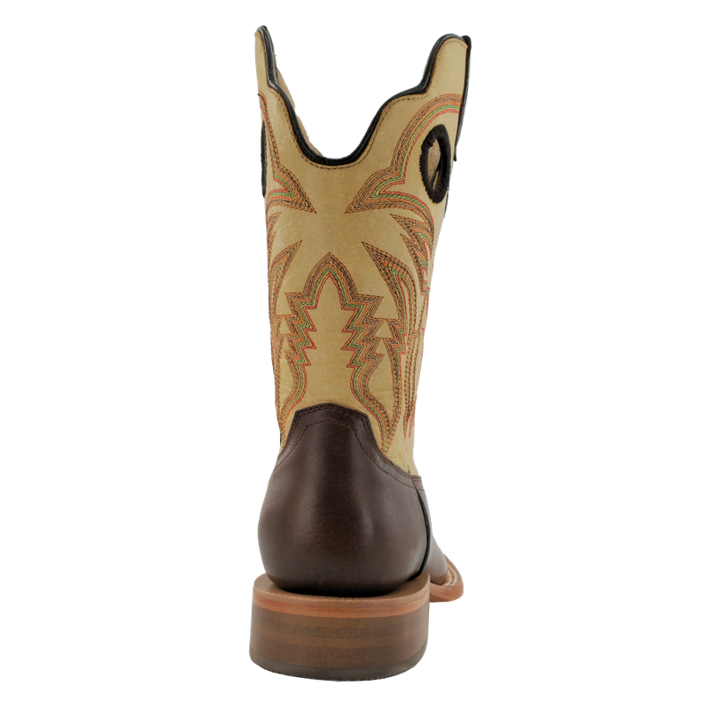 R. Watson Ranch Men’s Walnut Cowhide with Oat Top Square Toe Boot – Style# WR0009-2
