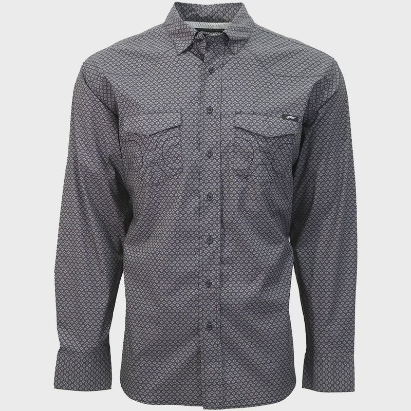 Hooey Men’s Maverick Long Sleeve Black Button-Up Shirt – Style# HT1864BK