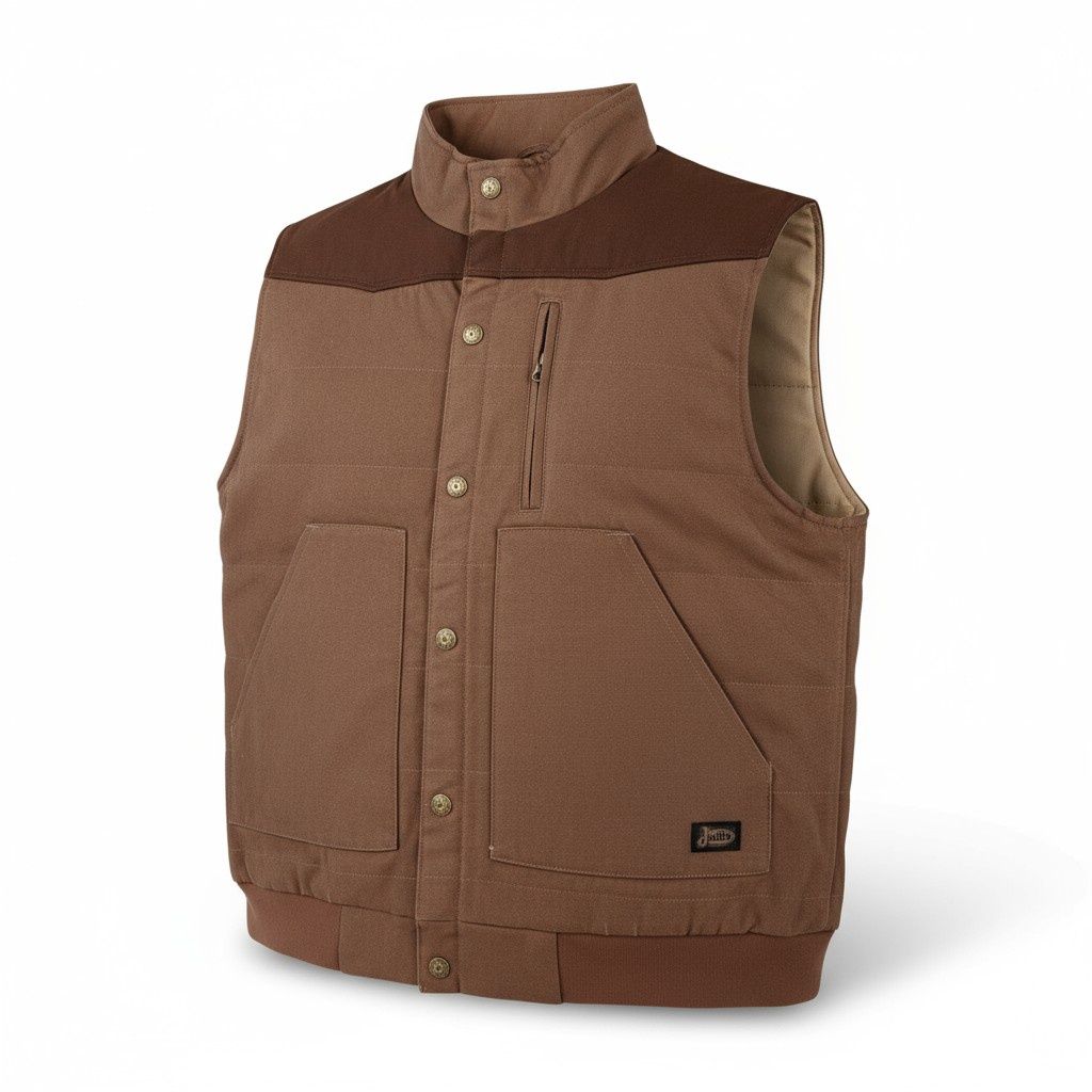 Justin Men’s Brown Midland Vest – Style# J1488