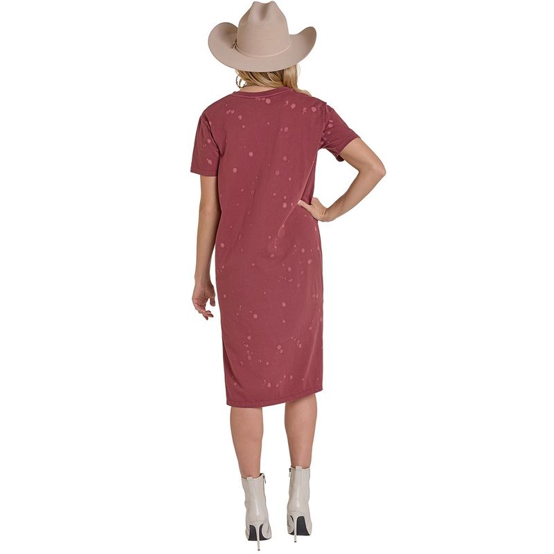 Rock &amp; Roll Denim Women’s Midi Graphic T-Shirt Dress – Style# BWD1R07960