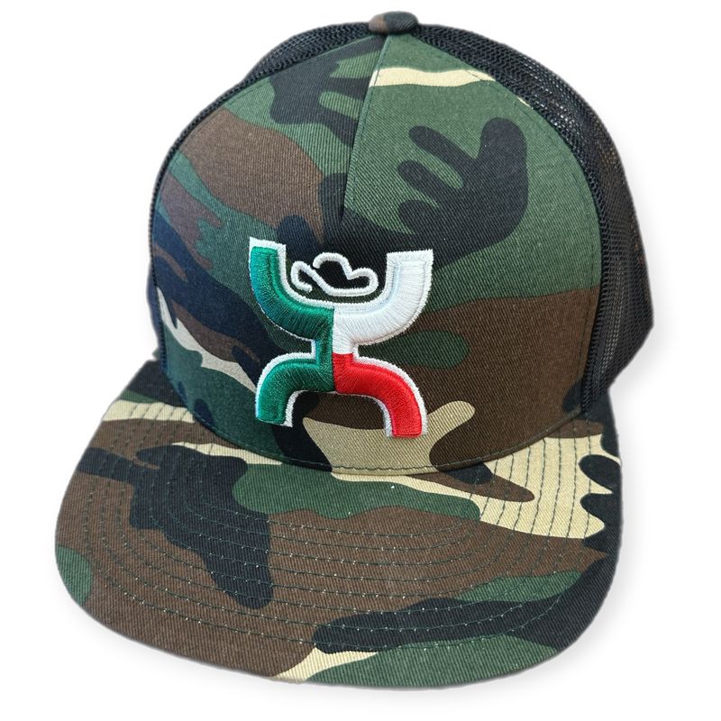 Hooey Men's Boquillas 5 Panel Trucker Cap – Camo/Black